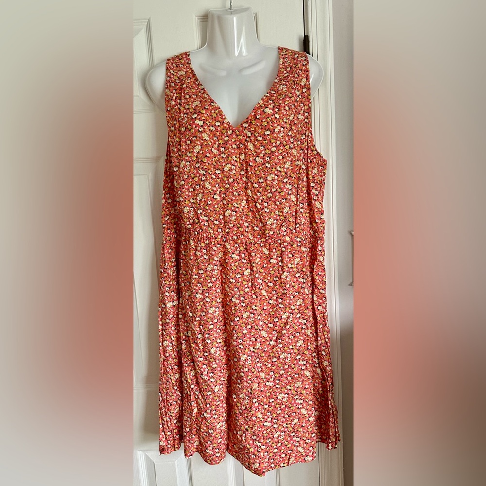 Floral Sleeveless Tank Dress